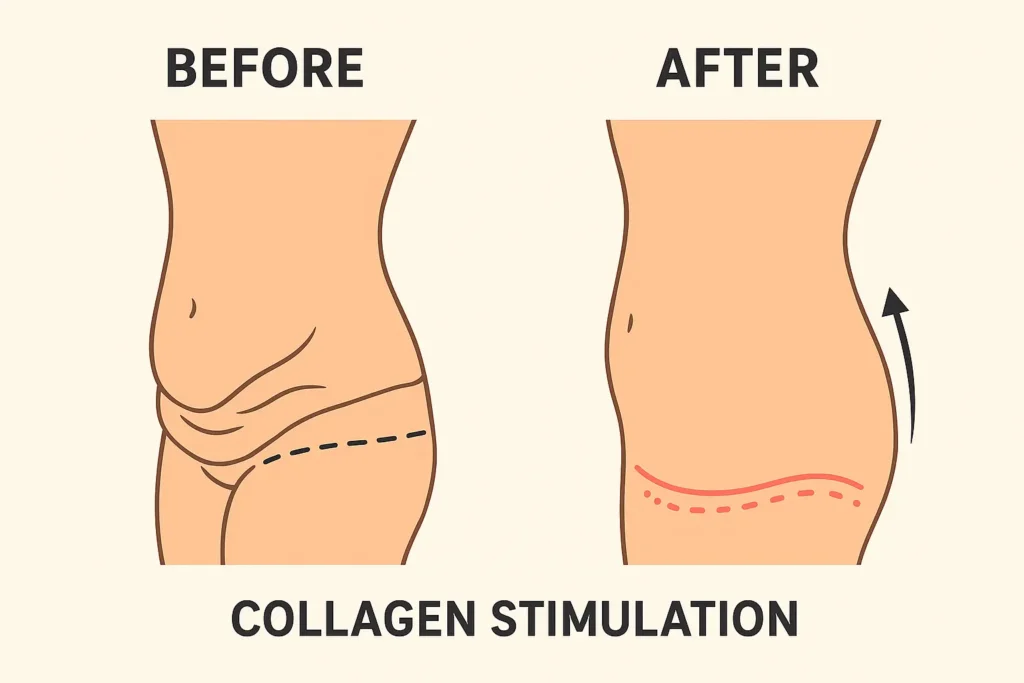 Before and after results for sagging skin after weight loss injections Selston