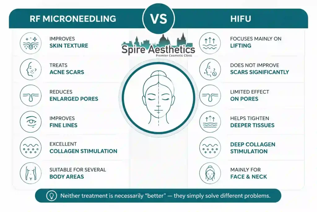 RF Microneedling vs HIFU: Which Treatment Gives Better Results Selston?